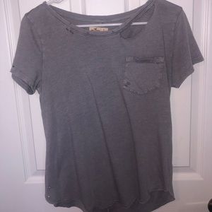 distressed hollister shirt